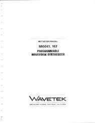 Wavetek 157 Instruction Manual