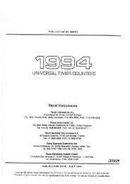 Racal 1994 Operation Service Manual