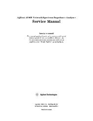 Service Manual - Agilent Technologies
