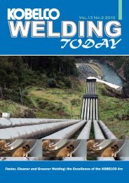 Kobelco Welding Today Vol.13 No.2 2010