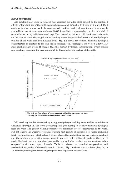 Arc Welding of Specific Steels and Cast Irons