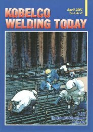Kobelco Welding Today Vol.5 No.2 2002