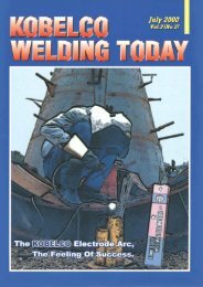 Kobelco Welding Today Vol.3 No.3 2000