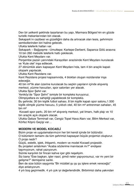 ÃalÄ±ÅÄ±nca oluyor - Kocaeli BÃ¼yÃ¼kÅehir Belediyesi