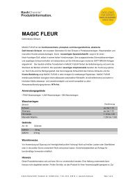 MAGIC FLEUR - Koch-Chemie