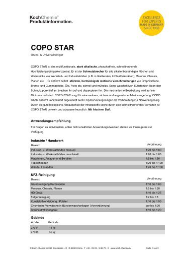 COPO STAR - Koch-Chemie