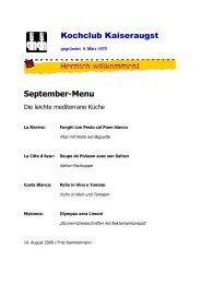 Menü als PDF herunterladen - Kochclub Kaiseraugst