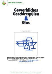 Gewerbliches Geschirrspülen und Spülgut aus Glas - Kochwelt