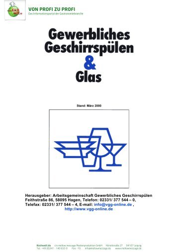 Gewerbliches Geschirrspülen und Spülgut aus Glas - Kochwelt