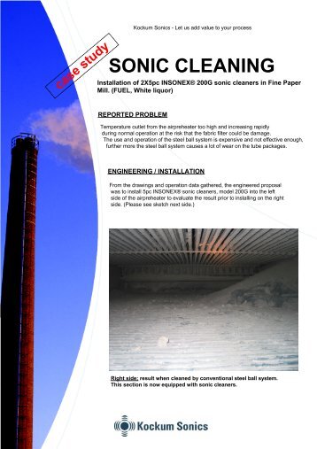 sonic cleaning - Kockum Sonics