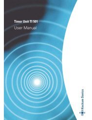 User manual Timer Unit TI 501 - Kockum Sonics