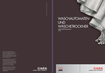 WASCHAUTOMATEN UND WÄSCHETROCKNER - AEG