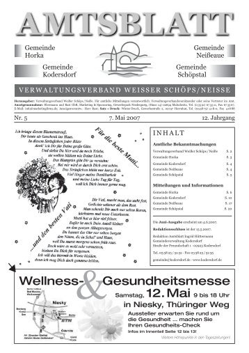 Wellness- Gesundheitsmesse - Gemeinde Kodersdorf