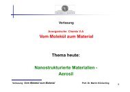 Nanostrukturierte Materialien Nanostrukturierte Materialien - Aerosil