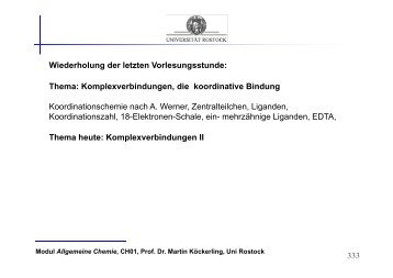 Komplexchemie nach A. Werner