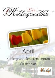 Ausgabe: April 2013 - KÃ¶hlergrund Seniorenzentrum