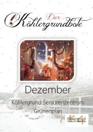 Köhlergrundbote Dezember - Köhlergrund Seniorenzentrum