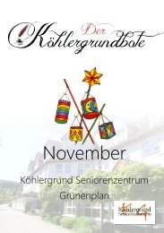 Köhlergrundbote November - Köhlergrund Seniorenzentrum