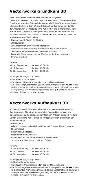 kölncad Kurse - Koelncad.de