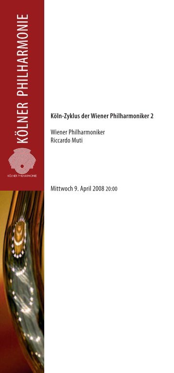 Download PDF - KÃ¶lner Philharmonie