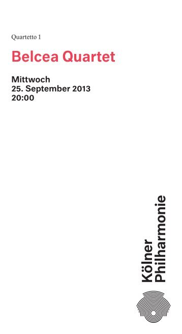 Download PDF - KÃ¶lner Philharmonie