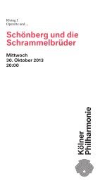 Download PDF - KÃ¶lner Philharmonie