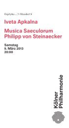 Download PDF - Kölner Philharmonie