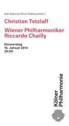 Download PDF - Kölner Philharmonie