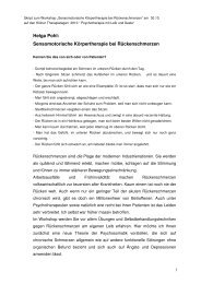 Skript von Helga Pohl (PDF) - KÃ¶lner Therapietage