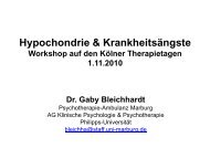 Skript von Gaby Bleichhardt - KÃ¶lner Therapietage