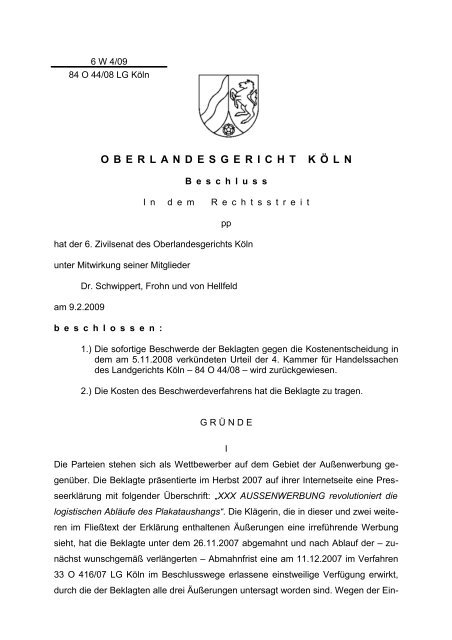 Gerichtsfachliste 01-2011-ohne E-mail - Kölner Anwaltverein