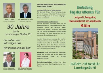 30 Jahre - KÃ¶lner Anwaltverein