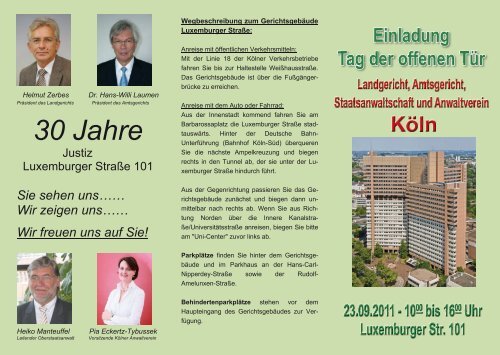 Gerichtsfachliste 01-2011-ohne E-mail - Kölner Anwaltverein