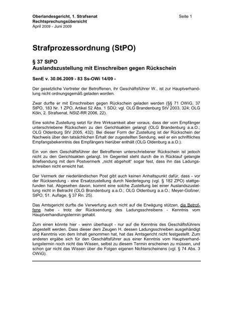 Öffentliche zustellung stpo Öffentliche zustellung stpo