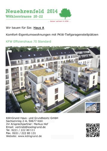 ExposÃ© Haus A - KÃ¶lnGrund Haus- und Grundbesitz GmbH