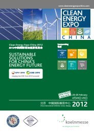 SUSTAINABLE SOLUTIONS FOR CHINA'S ENERGY FUTURE