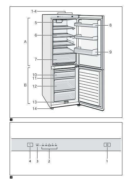 KÃ¼hl-Gefrierkombination Fridge-freezer RÃ©frigÃ©rateur ... - KOENIC