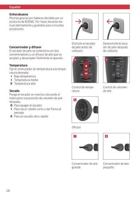 Hair Dryer Professional KHD220 - KOENIC