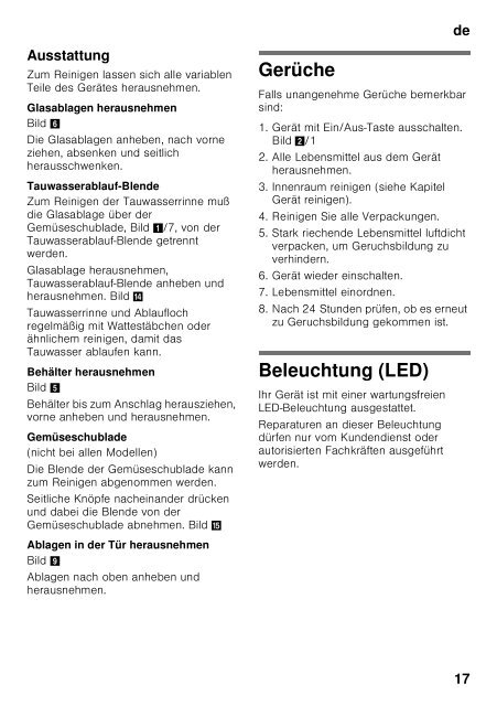 KÃ¼hl-Gefrierkombination Fridge-freezer RÃ©frigÃ©rateur ... - KOENIC