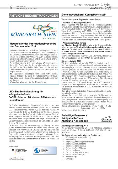 pdf herunterladen - Gemeinde KÃ¶nigsbach-Stein