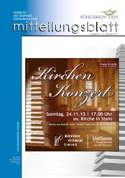 Amtsblatt Ausgabe 47/2013 - Gemeinde KÃ¶nigsbach-Stein