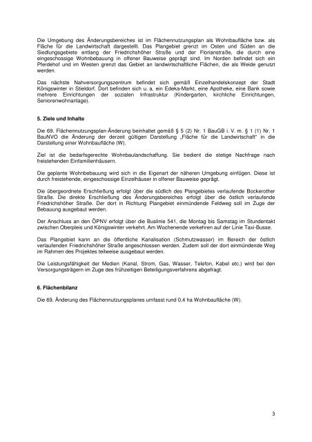 Vorentwurf Begründung 69_Änderung FNP - Stadt Königswinter