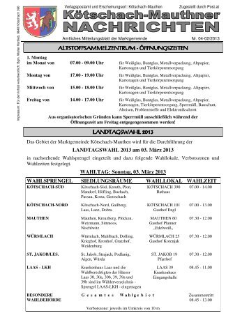 altstoffsammelzentr altstoffsammelzentrum - Ã¶ffnungszeiten ...