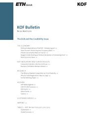 KOF Bulletin No. 50, March 2012 - KOF - ETH ZÃ¼rich