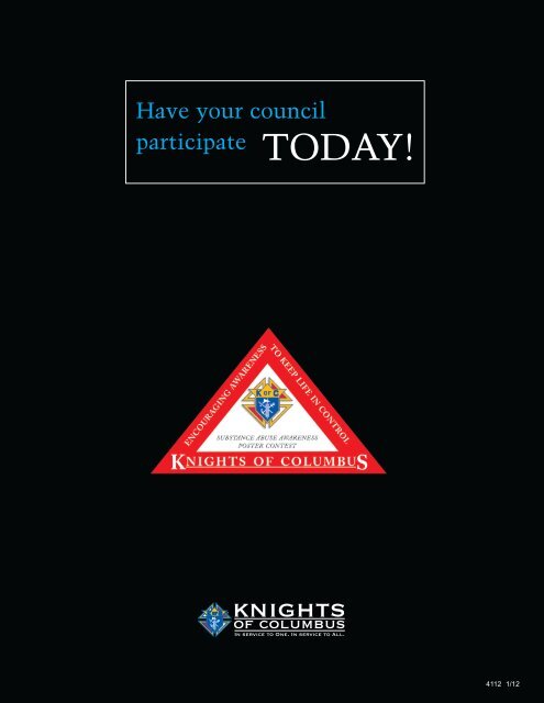 Substance Abuse Awareness Poster Contest Guide - Knights of ...