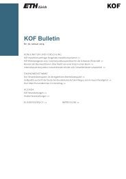 KOF Bulletin Nr. 70, Januar 2014 - ETH Zürich