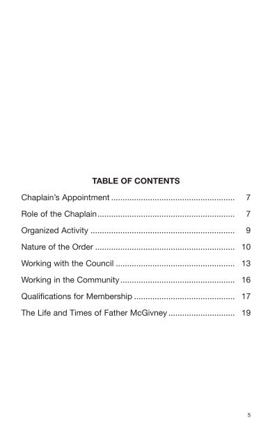 Chaplain's Handbook (#945) - Knights of Columbus, Supreme Council