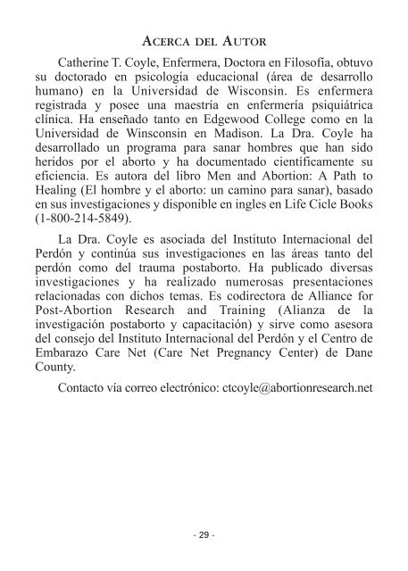 EL HOMBRE Y EL ABORTO: - Knights of Columbus, Supreme Council