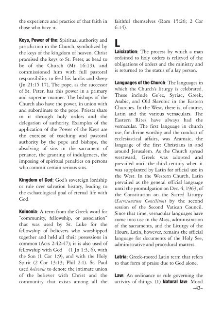 CATHOLIC WORD BOOK - Knights of Columbus, Supreme Council