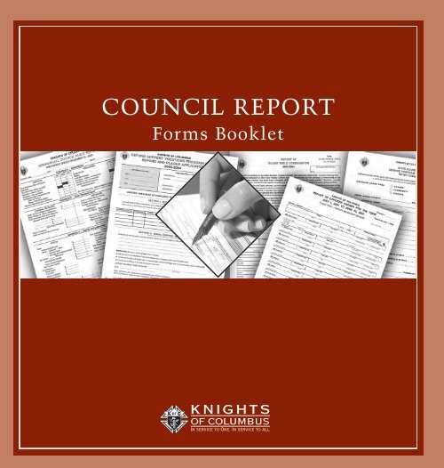 Council Report Forms Booklet - Knights of Columbus, Supreme ...